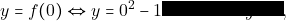 y=f(0)\Leftrightarrow y= 0^2-10\cdot0+9\Leftrightarrow y=9,
