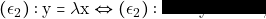 (\epsilon_{2}): \mathrm{y} = \lambda \mathrm{x} \Leftrightarrow (\epsilon_{2}):\lambda \mathrm{x} - \mathrm{y} + 0 = 0,