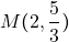 &Mu;(2, \dfrac{5}{3})