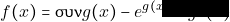 f(x)= \syn g(x) - e^{g(x)}+g^{5}(x)