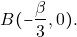 \[&Beta;(-\frac{\beta}{3},0).\]